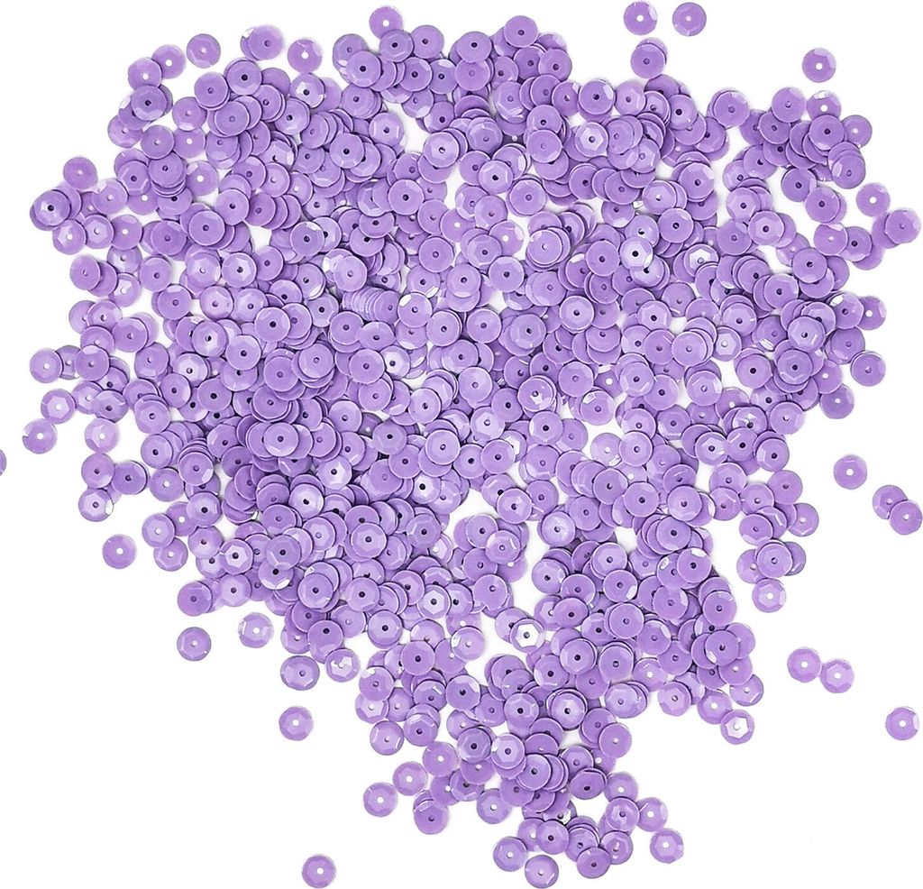 Oblique Unique 1400 Pailletten Konfetti gewölbt 6 mm - lila Produktbild 