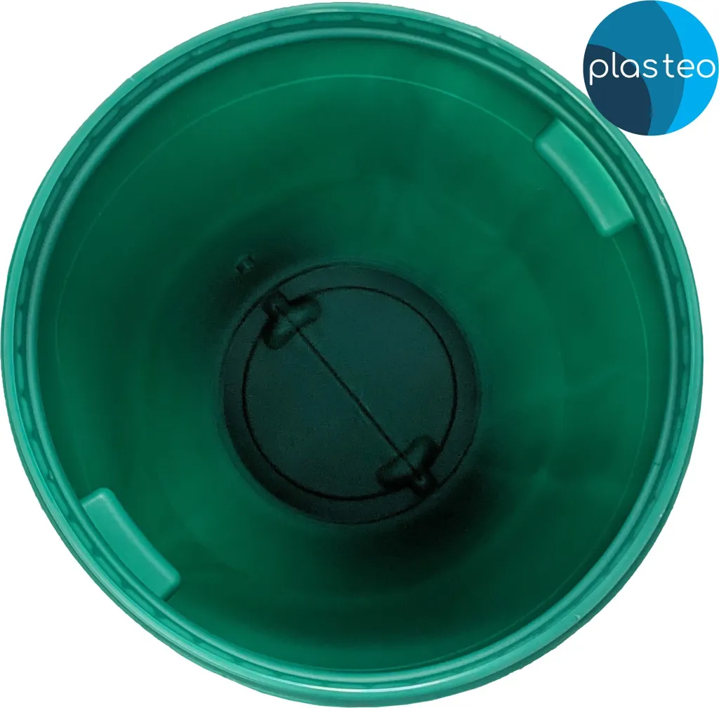 Plasteo® Tonneau à col large 220L avec couvercle coiffant robuste - 6