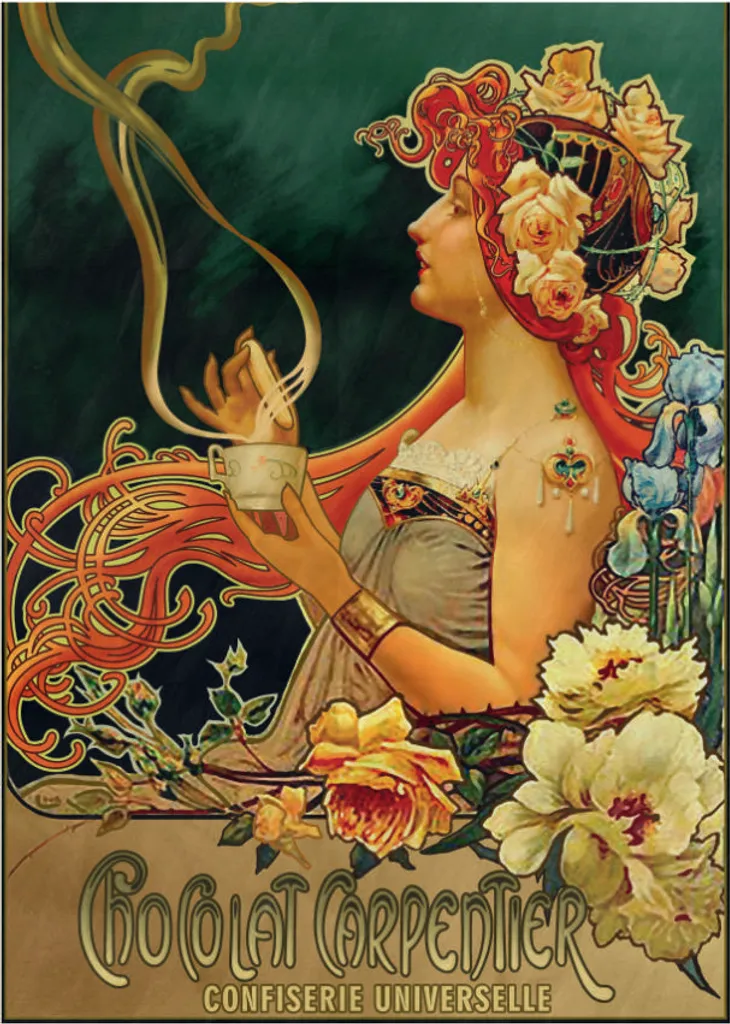 D-Toys Puzzle 1000 pièces Poster Vintage Chocolat Carpentier Art
