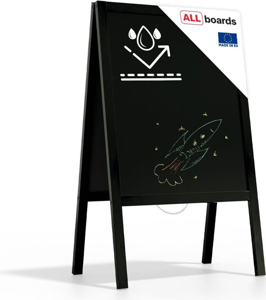Reklamní áčko s křídovou tabulí 100x60 cm - voděodolné Obrázek produktu 12