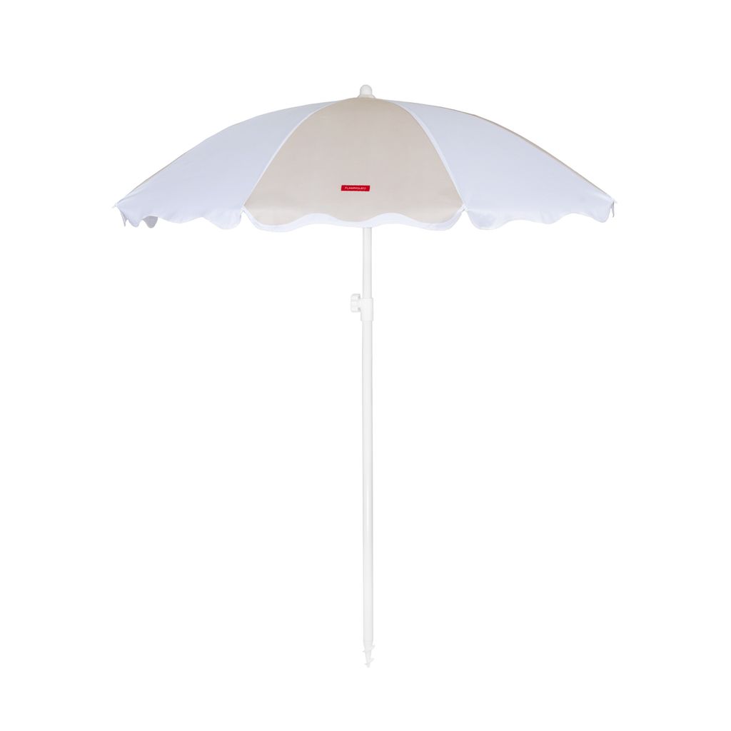 Sonnenschirm Strand Polyester 210x160cm Beige