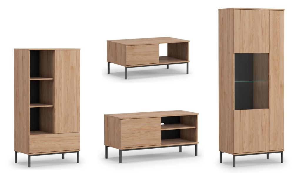 AX LIVING Möbel für das Wohnzimmer Queba 1 Funktional Modern in Hikora