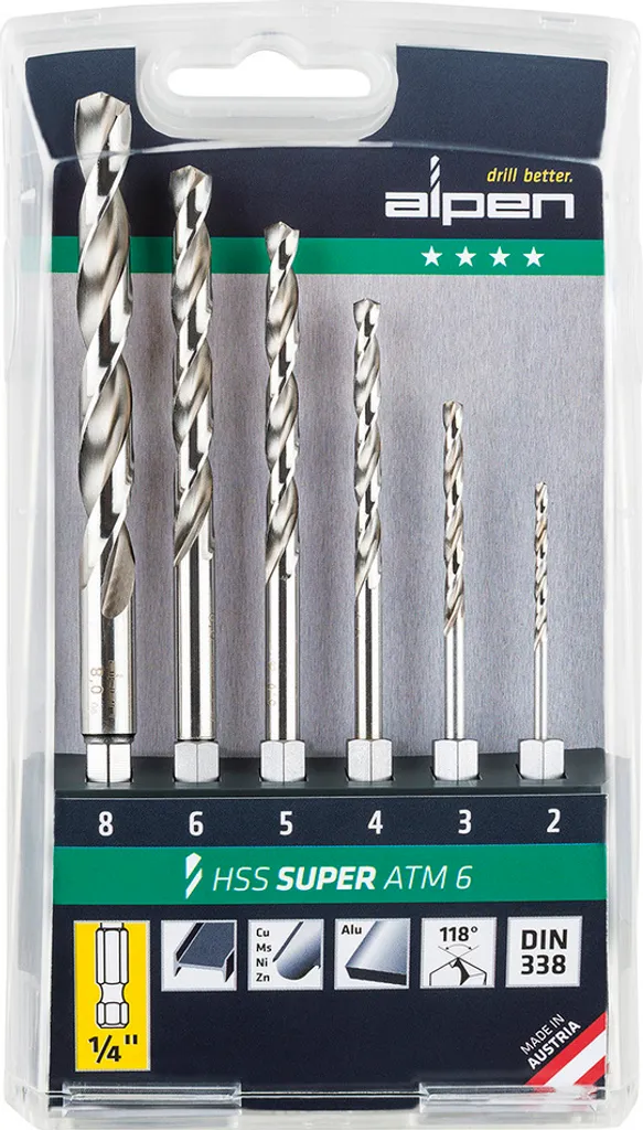 Alpen HSS Pro ATM 6: Le Migliori Punte per Trapano Metallo Professionali