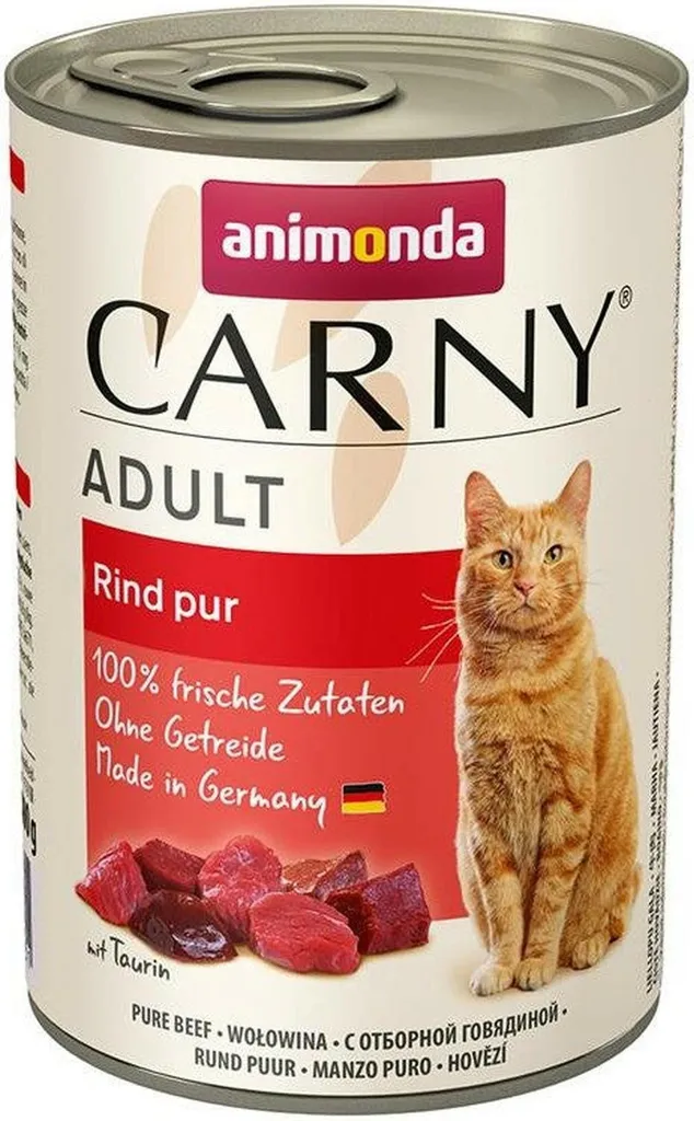 Animonda Carny Adult Bœuf 400g x6 : Pâtée Naturelle pour Chats Adultes
