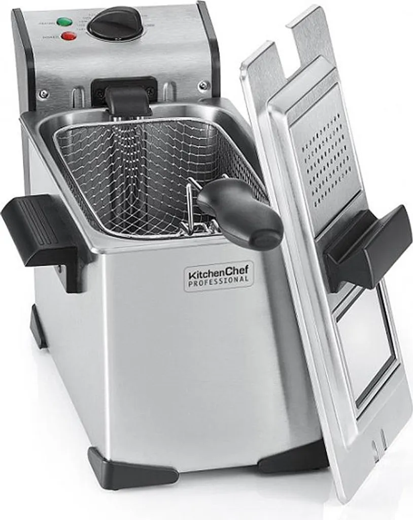Friggitrice KCPFR35X Kitchen Chef 3.5L Inox - Pulizia Facile!