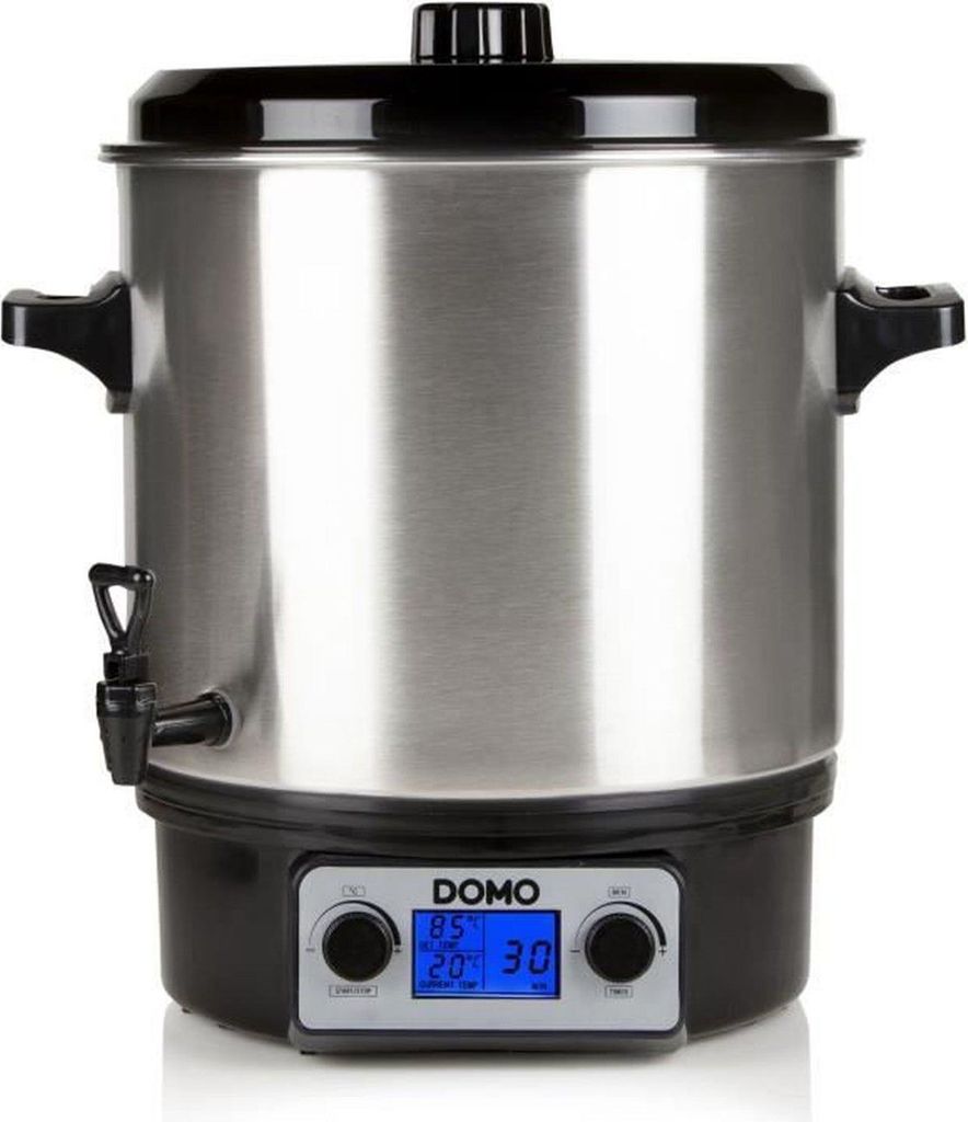 Domo DO42325PC, 27 l, Schwarz, Edelstahl, 30 °C, 100 °C, Produktbild 