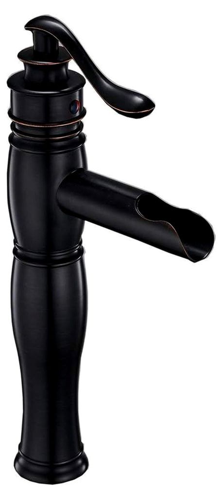 Küchenarmatur mit hohem Wasserfall, Badewannenarmatur, Waschbeckenarmatur, Kaltwassermischer, Einlochmontage, Einhebelmischer, Einzelanschluss