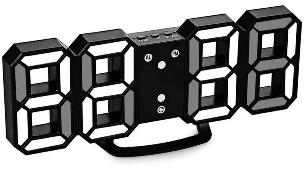 Verk 01458 Digitální LED hodiny bílé Obrázok produktu 