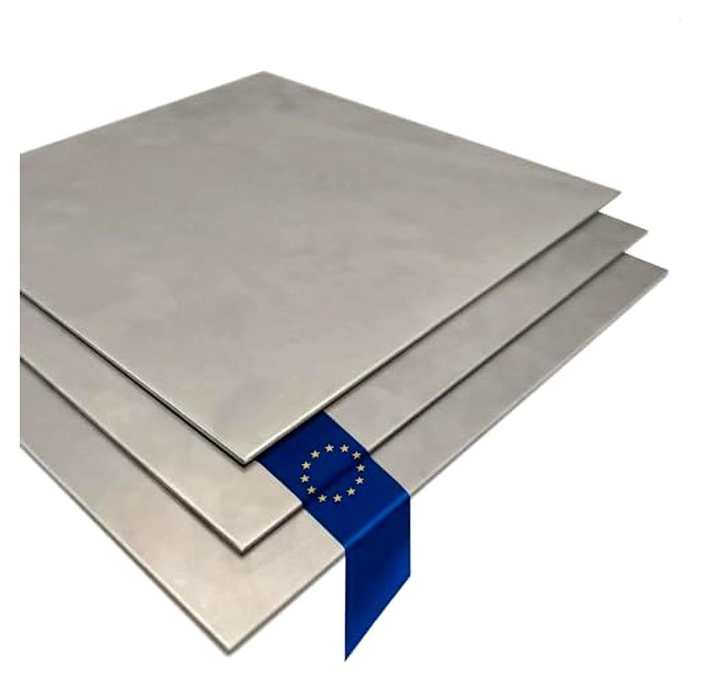 Stahlblech 0,5mm DC01, 400 x 500mm - Kaltgewalztes Eisenblech für Karosserie- und Bastelarbeiten