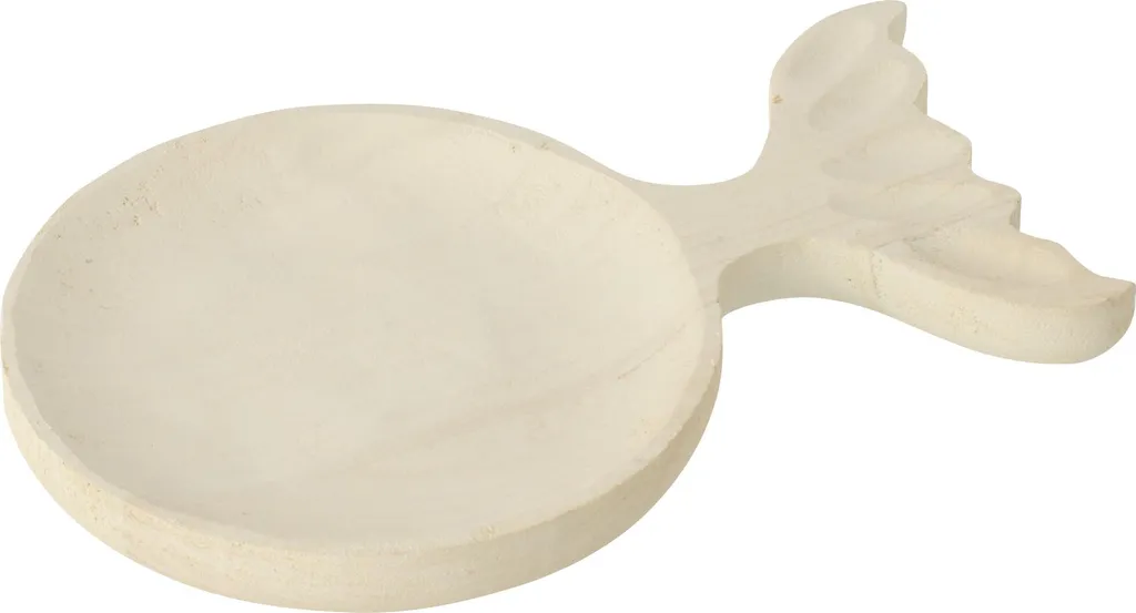 Plateau Vide-poche Design Poisson Blanc pour Déco Entrée ou Salon