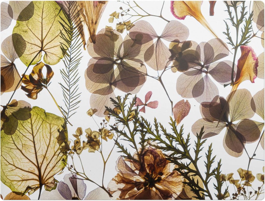 Getrocknete Blätter Und Blüten – Bodenschutzmatte – Rutschfest – Schutzmatte für Büro – Vinylmatte – Stuhlunterlage – 120 x 90 cm
