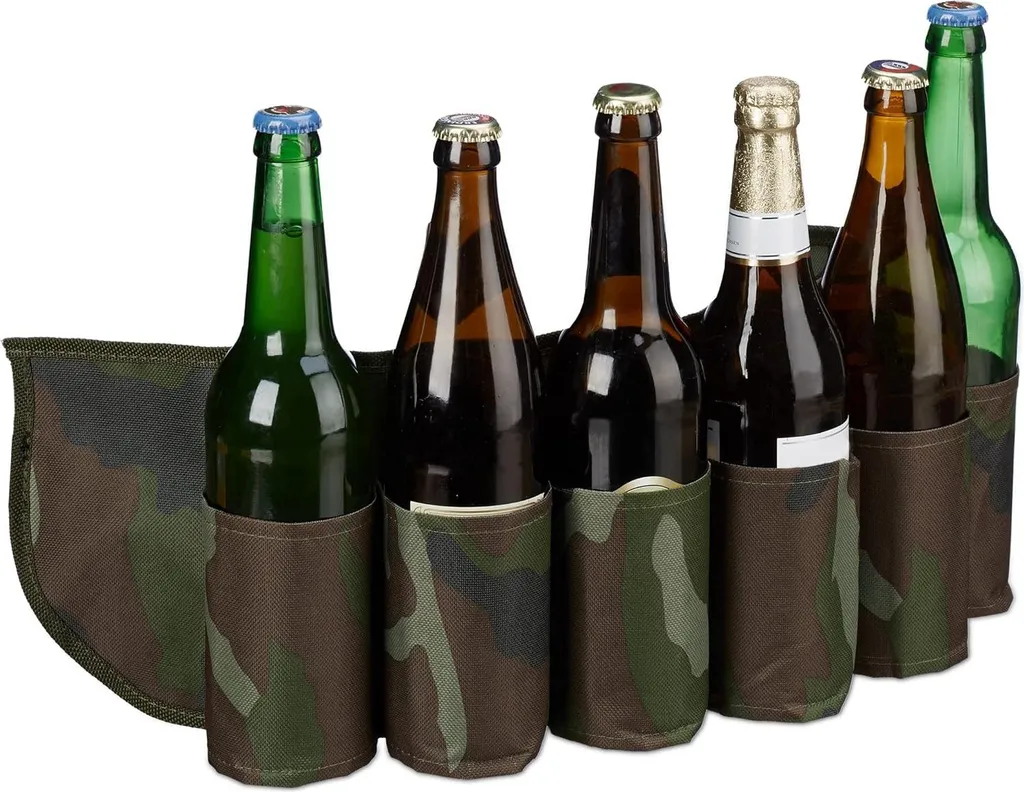 Accessoire de Fête Ceinture Porte-Bière pour 6 Boissons - Lot de 10 Unités