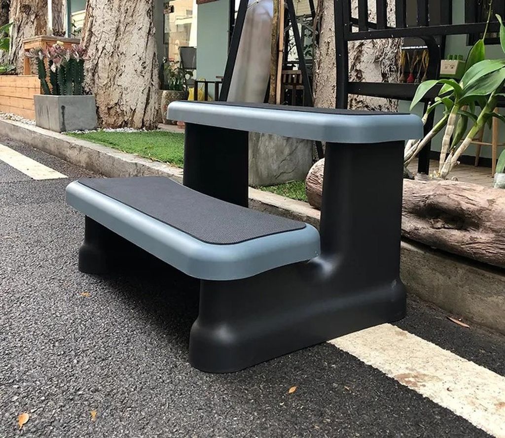 Spa-Treppe für Outdoor-Whirlpools Badetreppe Spa-Stufe Aufstiegshilfe 65x40 cm