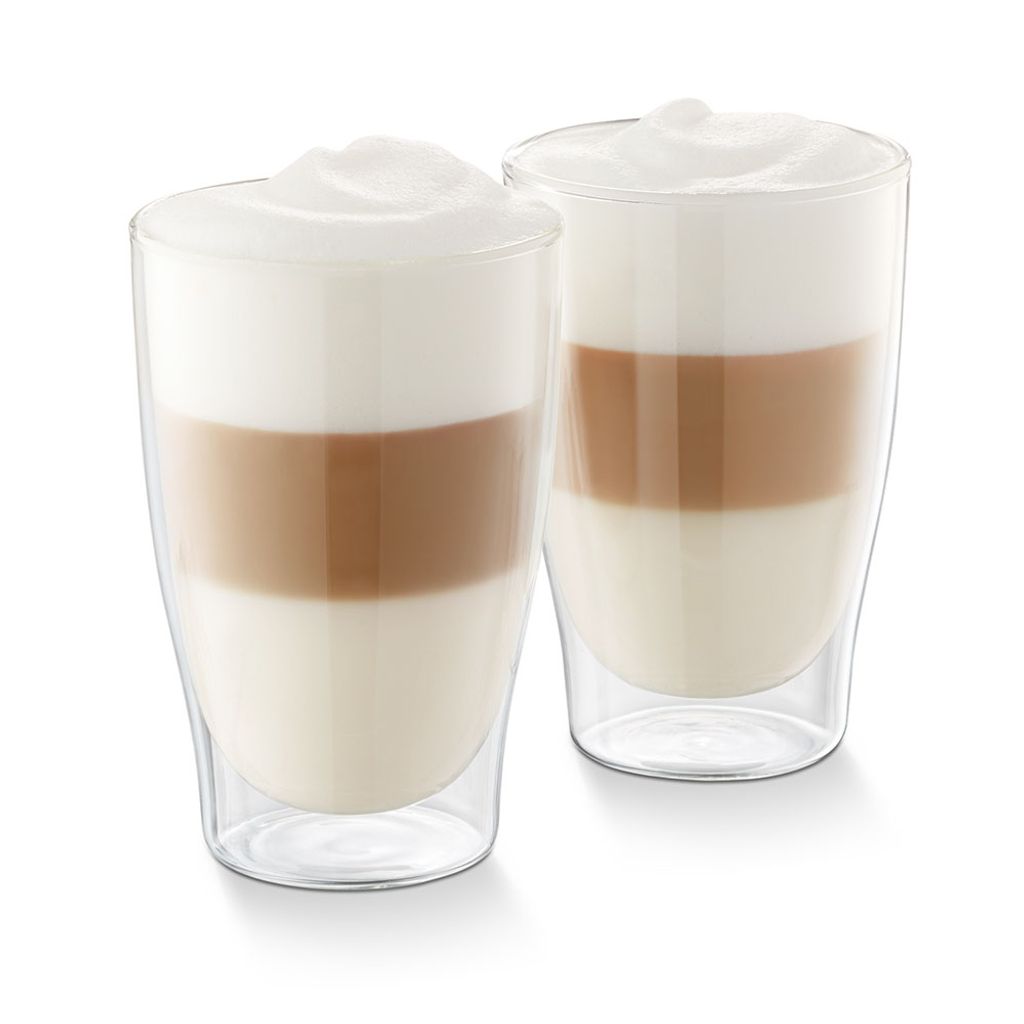 6er-packung Latte Gläser Kaffe Tee Cappuccino Glas 240ml Becher Heiß Kalt 