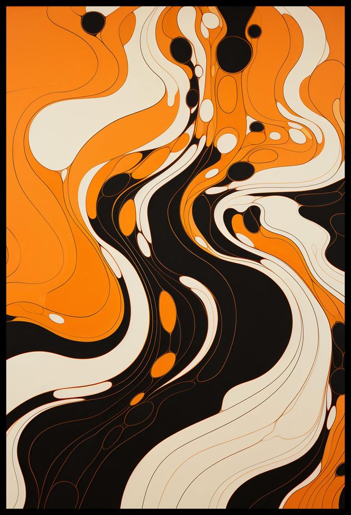 Plakat 61x90,5cm Tanzende Tinte