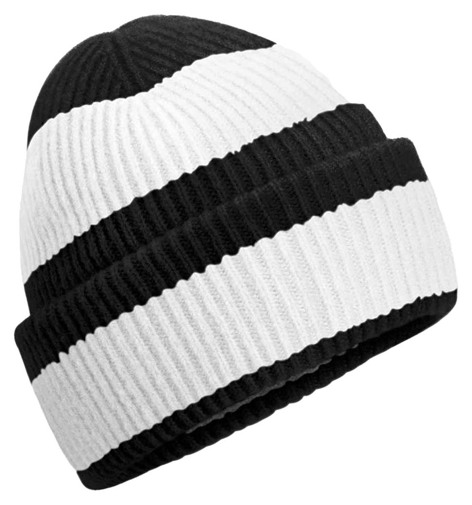 Beechfield - Mütze FK1655 (Einheitsgröße) (Schwarz/Weiches Weiß)