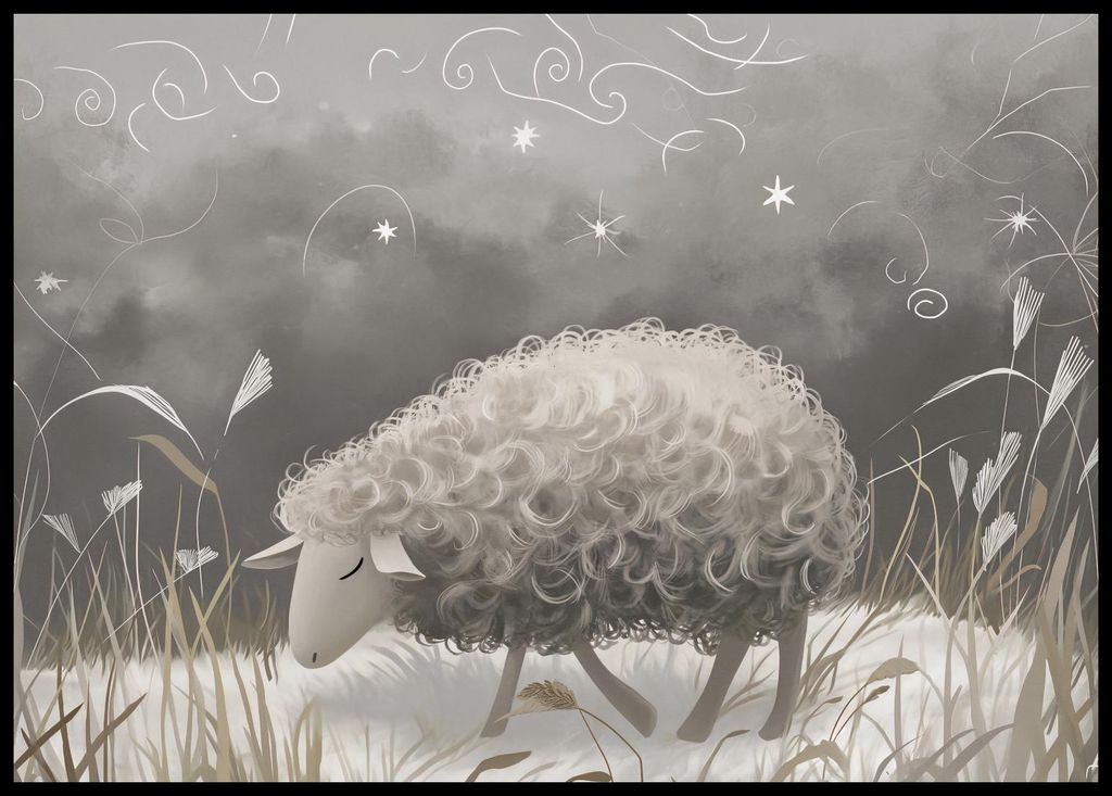 Plakat 84x59,5cm Üppiges Schaf