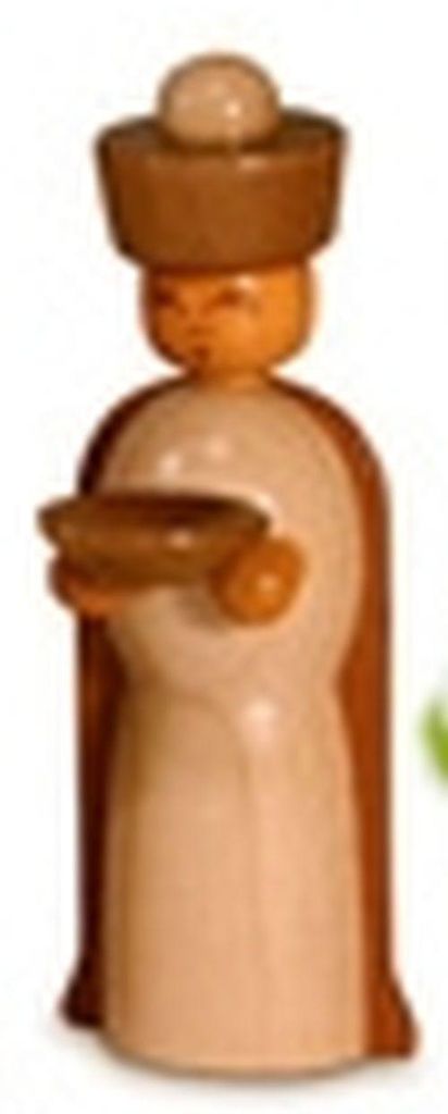 Miniaturfigur König Kaspar natur HxBxT 6x2,5x1,5cm NEU