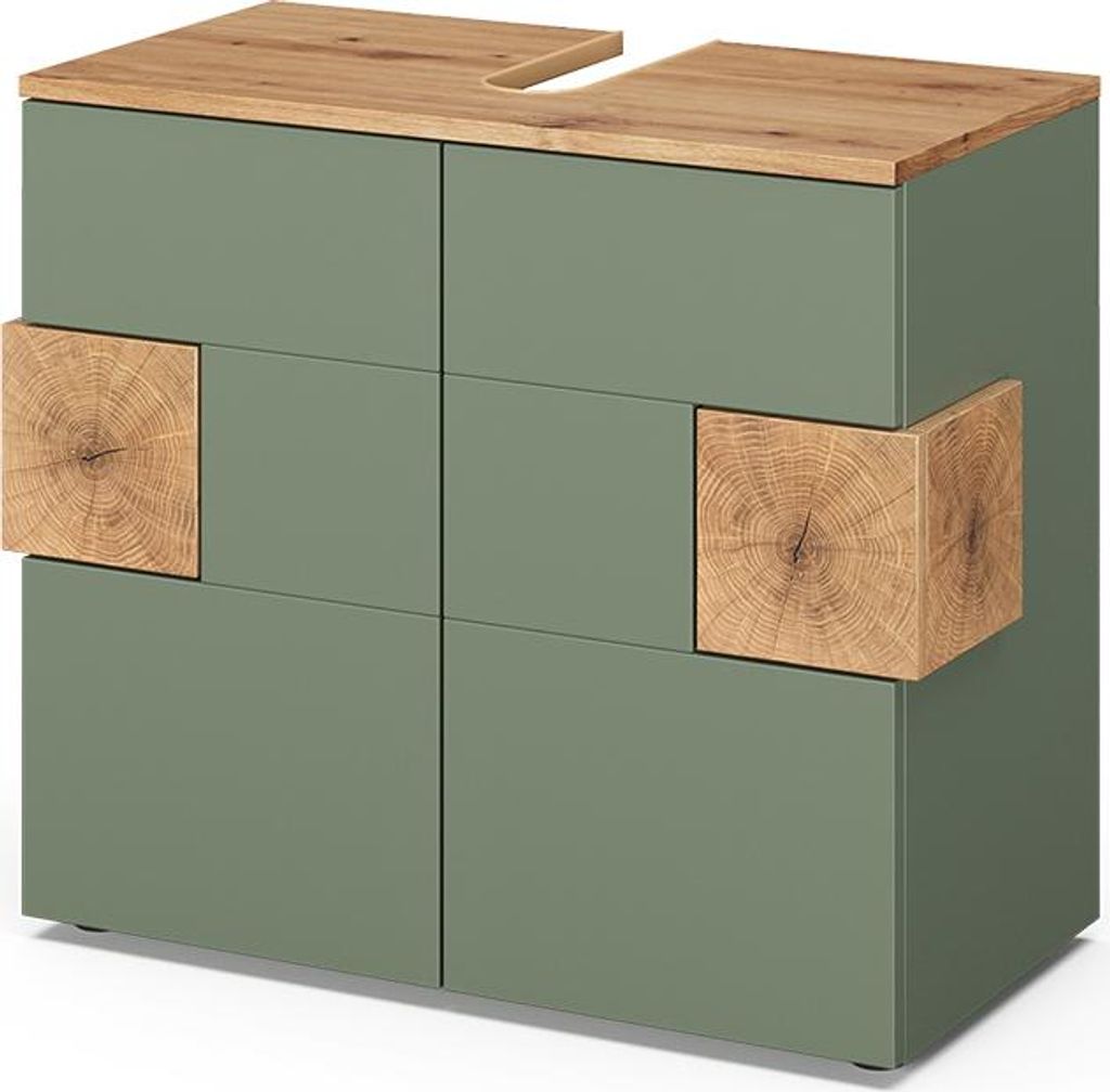 Mobile sottolavabo per bagno Vicco Eden Verde 73.1 x 64 cm, Immagine del prodotto 