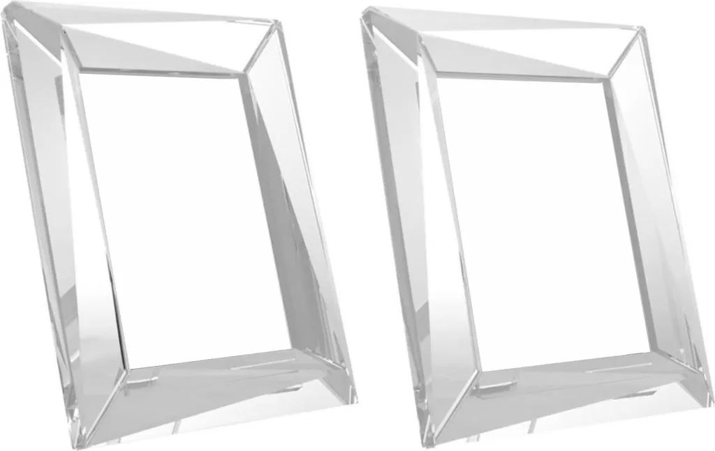 Cadre Photo en Cristal Transparent de Luxe pour Décoration de Table