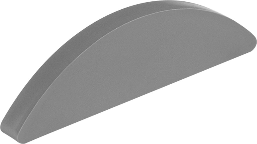 HEXIM Kabelkanal Endkappe 68x18mm grau PVC Kunststoff halbrunde Kabelabdeckung - für Wand Boden & Decke TV Kabel LAN Strom Außenbereich Kabelmana...