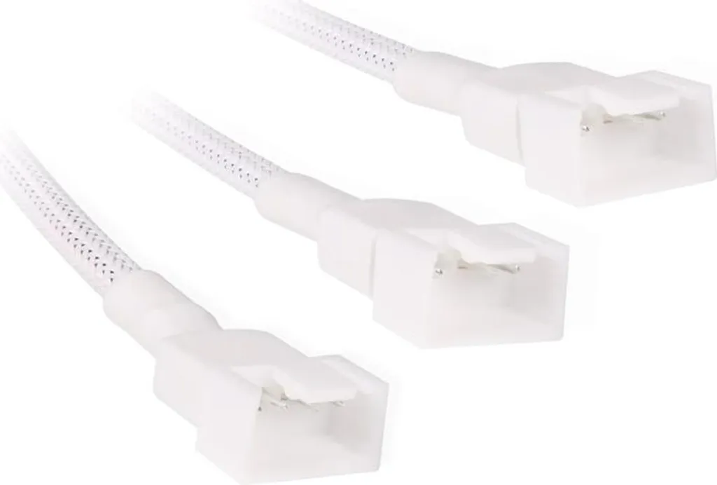 Alphacool Splitter a Y da 4 pin a 3x PWM a 4 pin 60 cm bianco