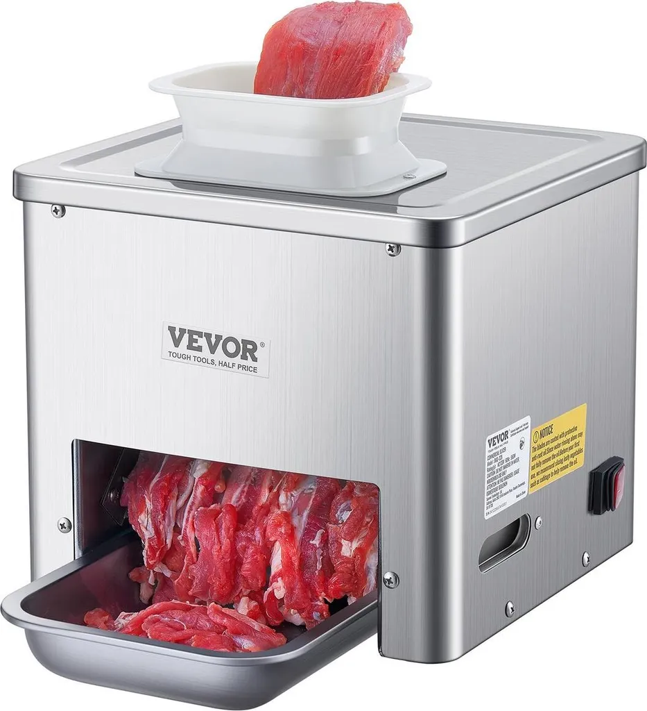 Trancheuse à viande électrique 550W à Haute Performance et Lame Acier
