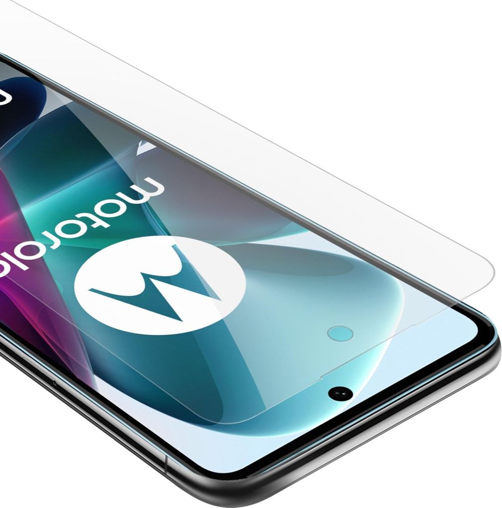 Cadorabo Panzer Folie für Motorola MOTO G200 5G Schutzfolie in Transparent Gehärtetes Tempered Display-Schutzglas