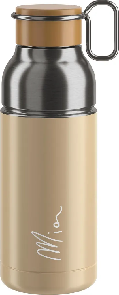 Bouteille de vélo Elite Mia Beige 650 ml : Bidon durable sans plastique