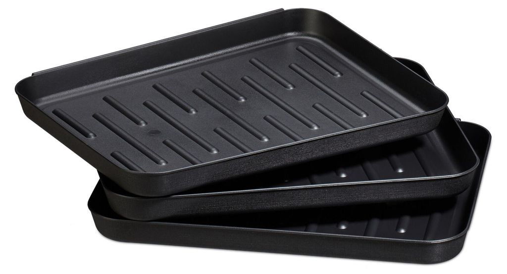 Relaxdays Schuhabtropfschale 3er Set, Schuhwanne aus Produktbild 