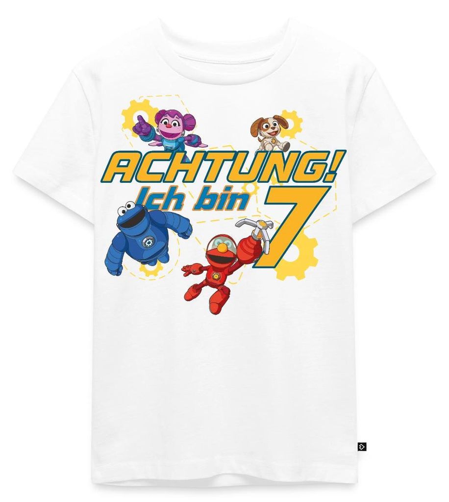 Spreadshirt Mecha Builders Kinderhelden Technik Teamwerk Spaß Kinder Premium T-Shirt, 122/128 (6 Jahre), Weiß