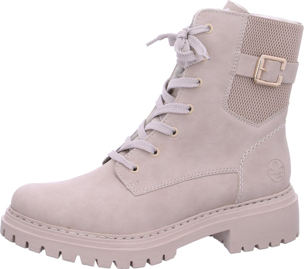 Rieker Damen Stiefelette Webstoff Schnalle Plateau 72631, Produktbild 