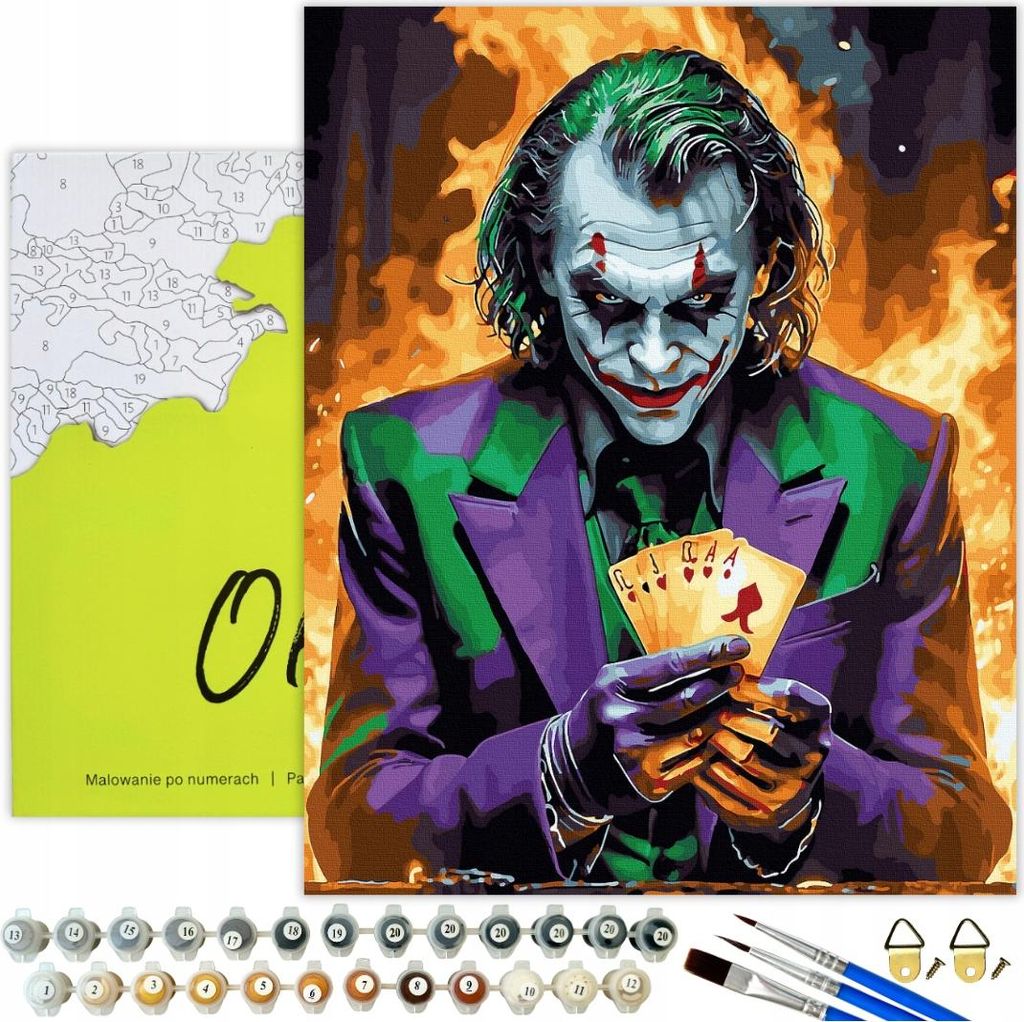 Malen nach Zahlen Erwachsene Joker Porträt 50x40 - 33 Produktbild 