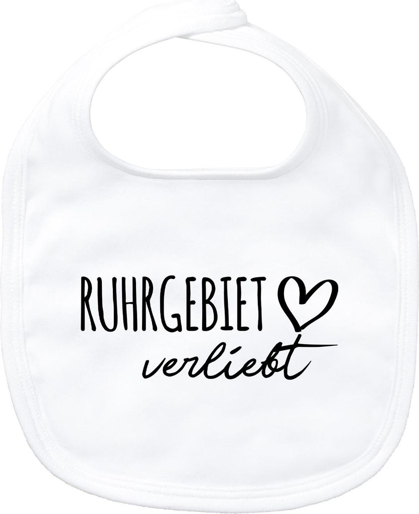 Huuraa Baby Lätzchen Ruhrgebiet verliebt White Produktbild 