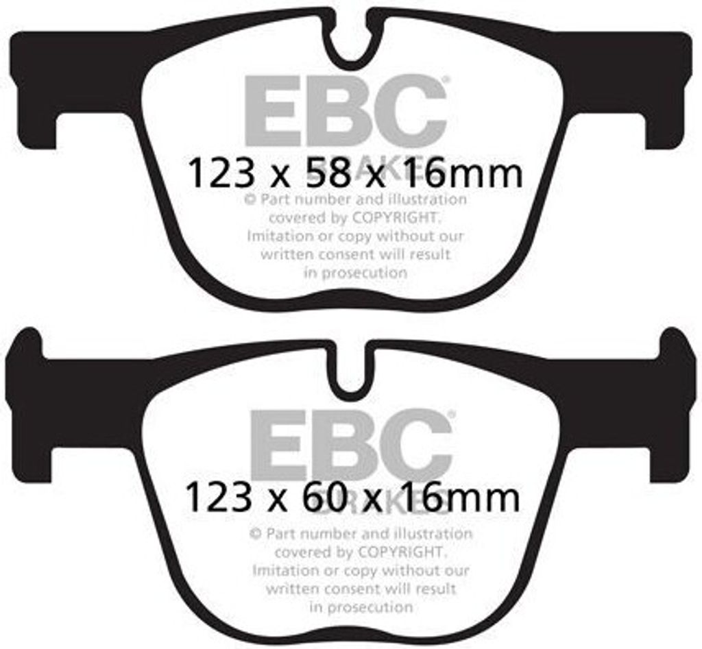 Bremsbelagsatz, Scheibenbremse EBC BRAKES DP42131R