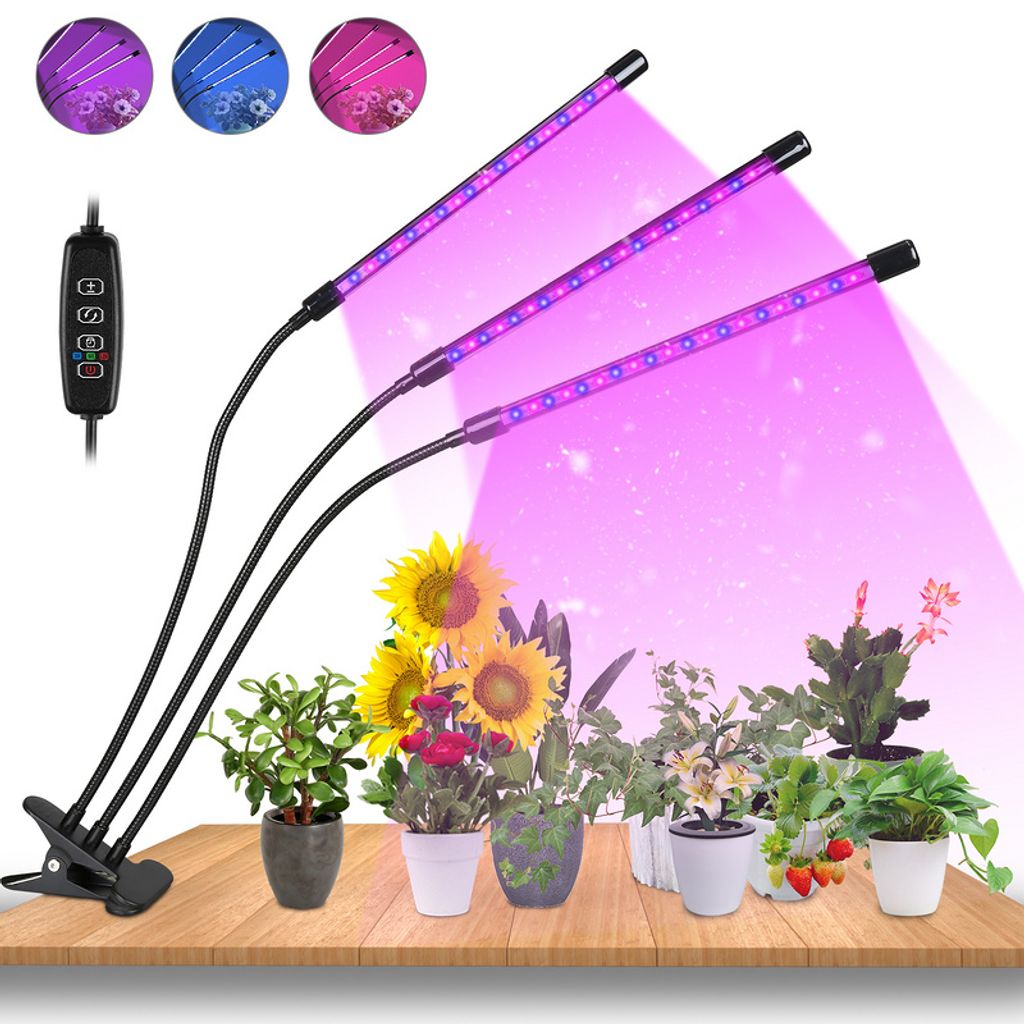 LED Pflanzenlampe Zeitschaltuhr Pflanzenlicht mit Timer Grow Lampe USB 