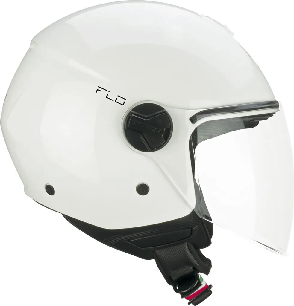 Casque Jet CGM 167A Blanc - Visière Longue de Protection - Taille L