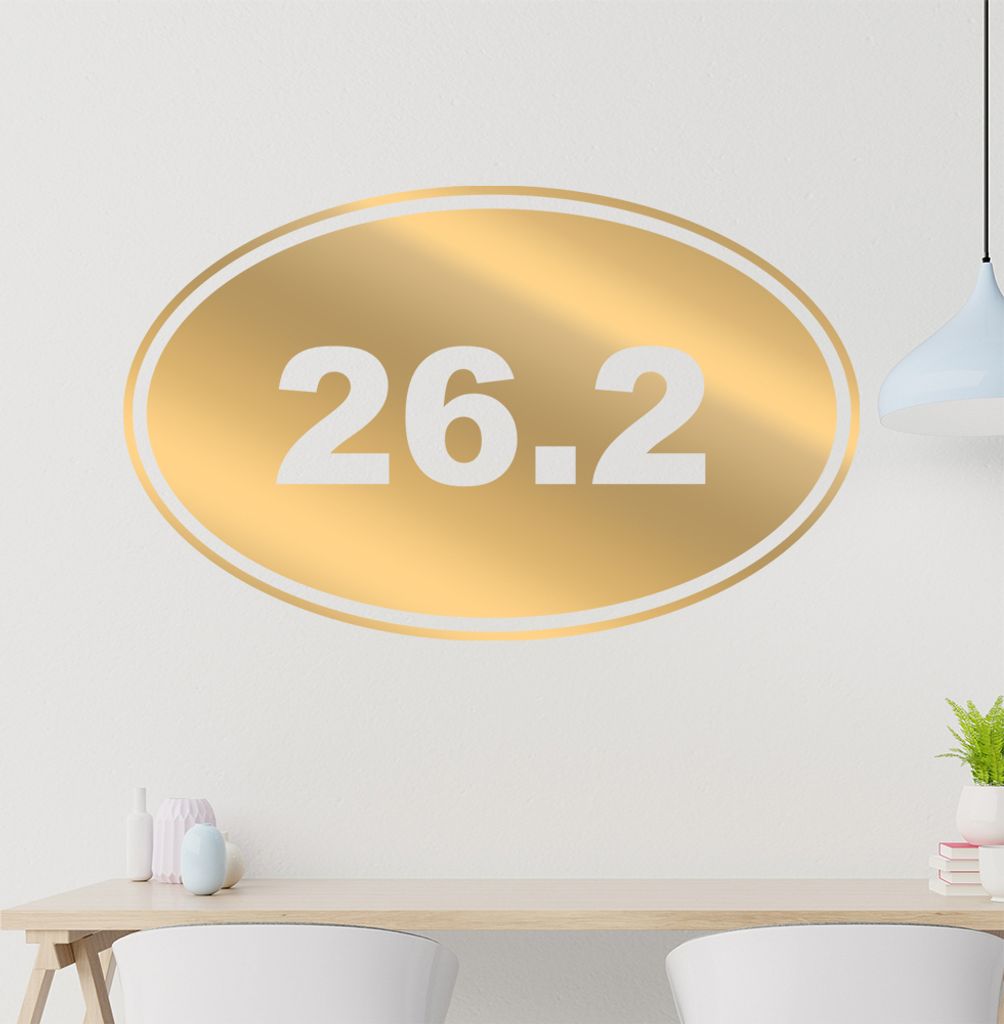 26.2 Wandtattoo in 6 Größen - Wandaufkleber Wall Sticker - Dekoration, Küche, Wohnzimmer, Schlafzimmer, Badezimmer