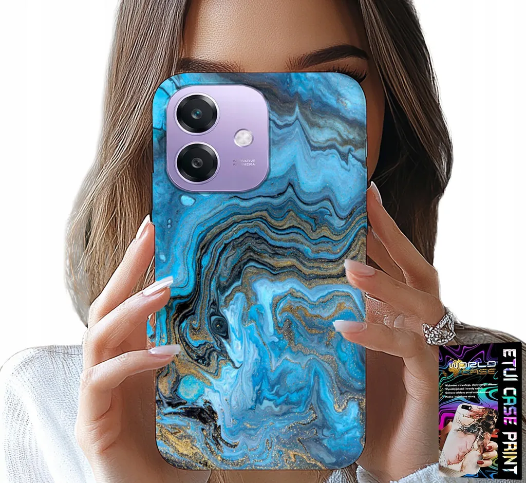 Custodia Marmo Oppo A40 / A40M: Cover Elegante con Lamina Oro e TPU