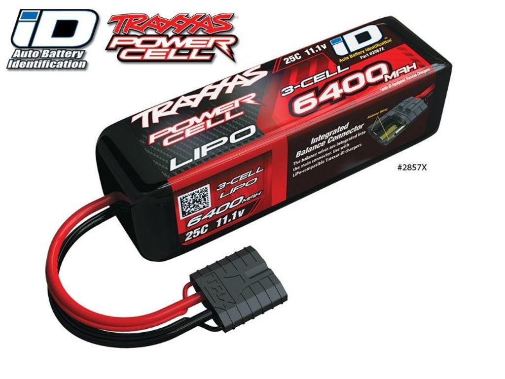Traxxas LiPo batérie Car 11.1V 6400mAh 25C Produktbild 