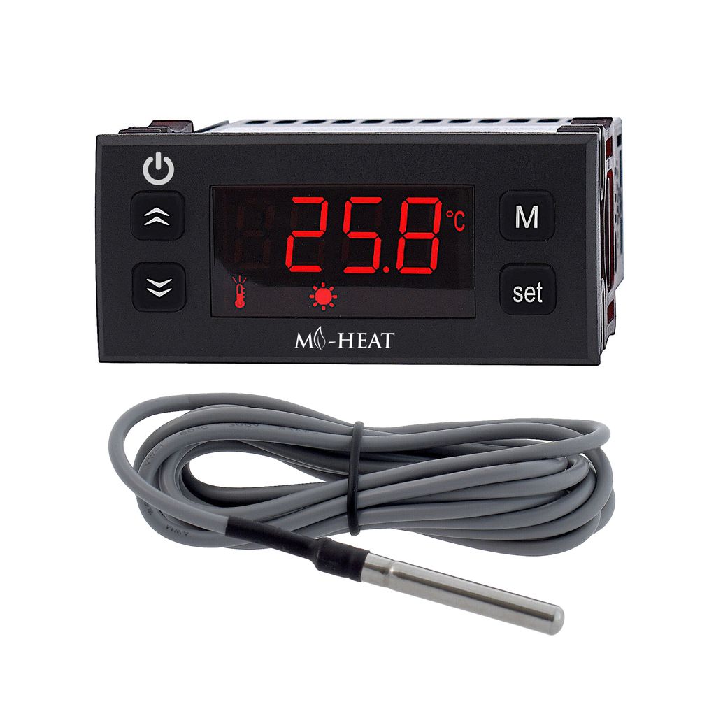 24V digital Thermostat Steuerung Niedervolt-Thermostat Temperaturregler Heizen Kühlen Mi-10
