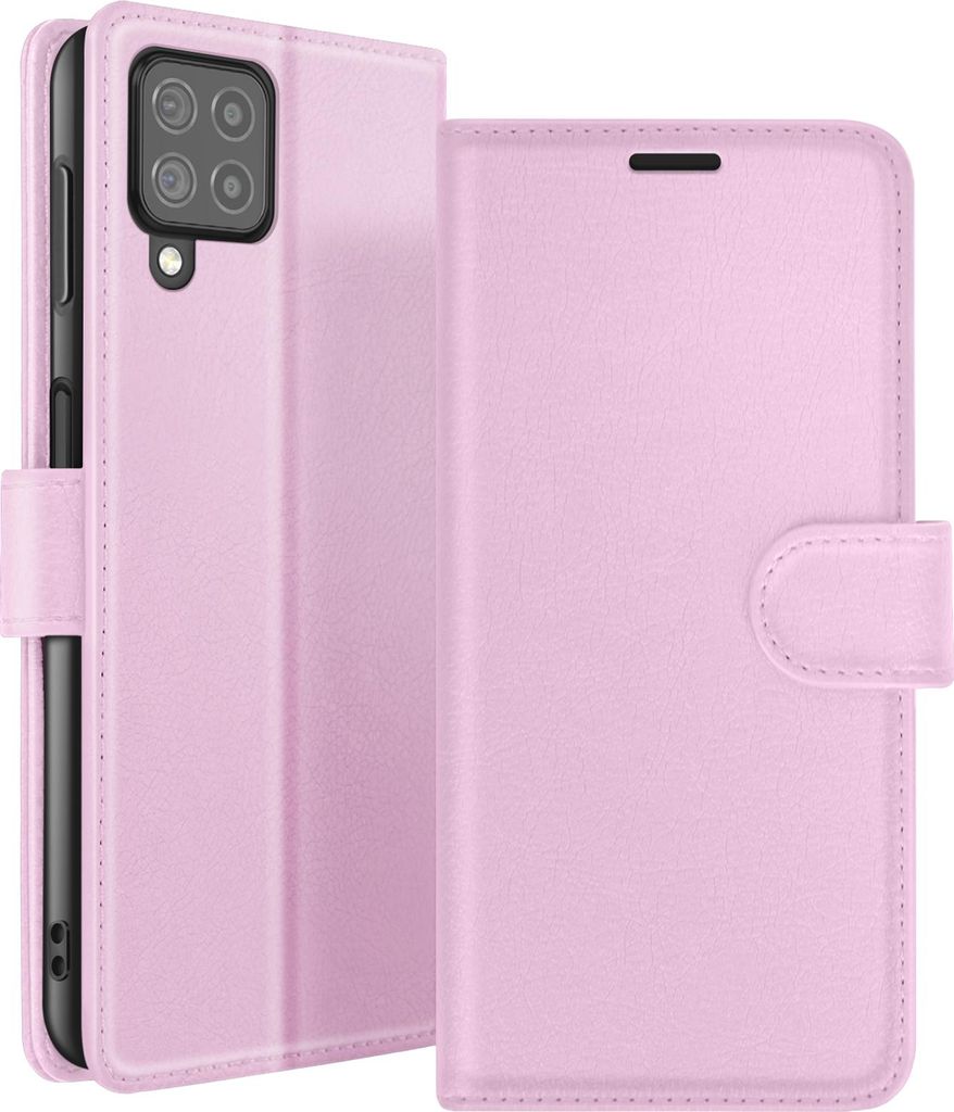 Zanaé, Portemonnaie Etui Galaxy M22 / M32 / A22 mit Ständer und Magnetlasche, Rosa