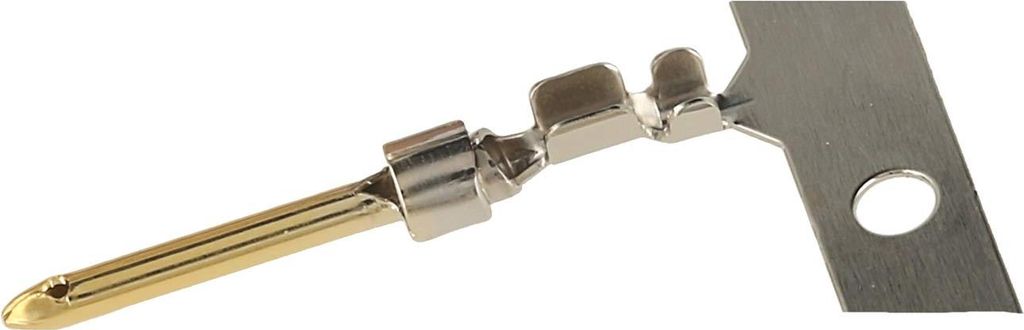 HARTING D-Sub Rollenkontakt Kontaktstift (M) 0,09mm² - 0,25mm² AWG28 - AWG24 gold/silber, 1 Stück Werkstoff
