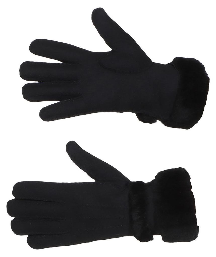 Harrys-Collection Damen Handschuhe aus Lammfell mit Pelz, Produktbild 