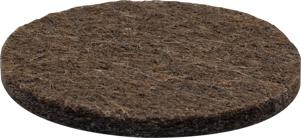 WAGNER Filz Pads 4tlg. - Ø 35 x 3 mm, selbstklebend, braun, als Filzgleiter, Schutzpads oder zum Basteln - 15133499