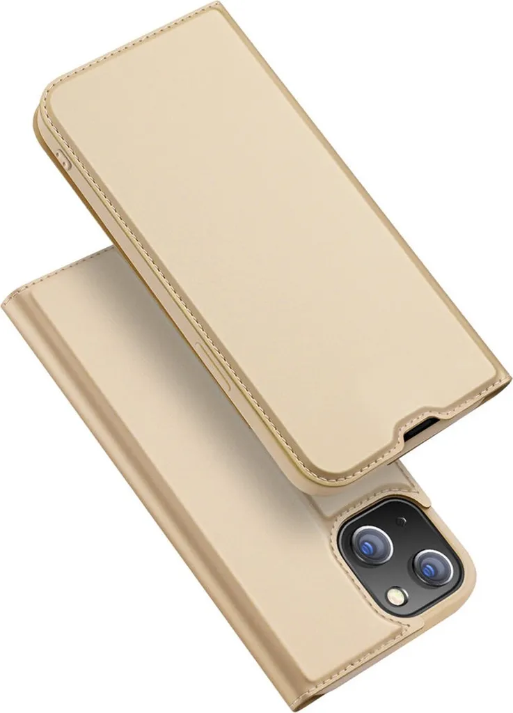 Custodia Dux Ducis iPhone 13 Pro Oro - Cover a Libro Premium con Slot