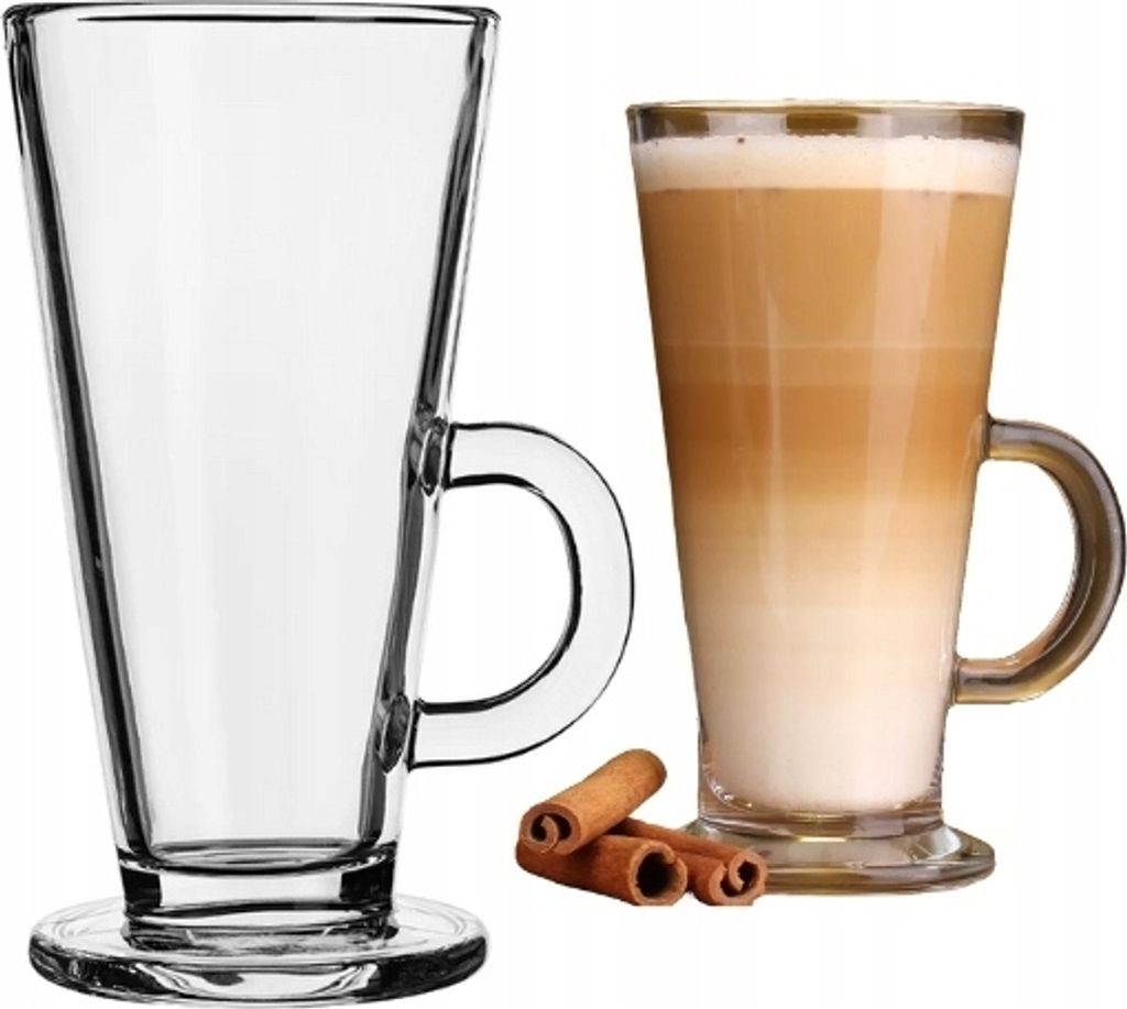 Kaffee Latte Glas mit Henkel transparent 260 ml Latte Produktbild 