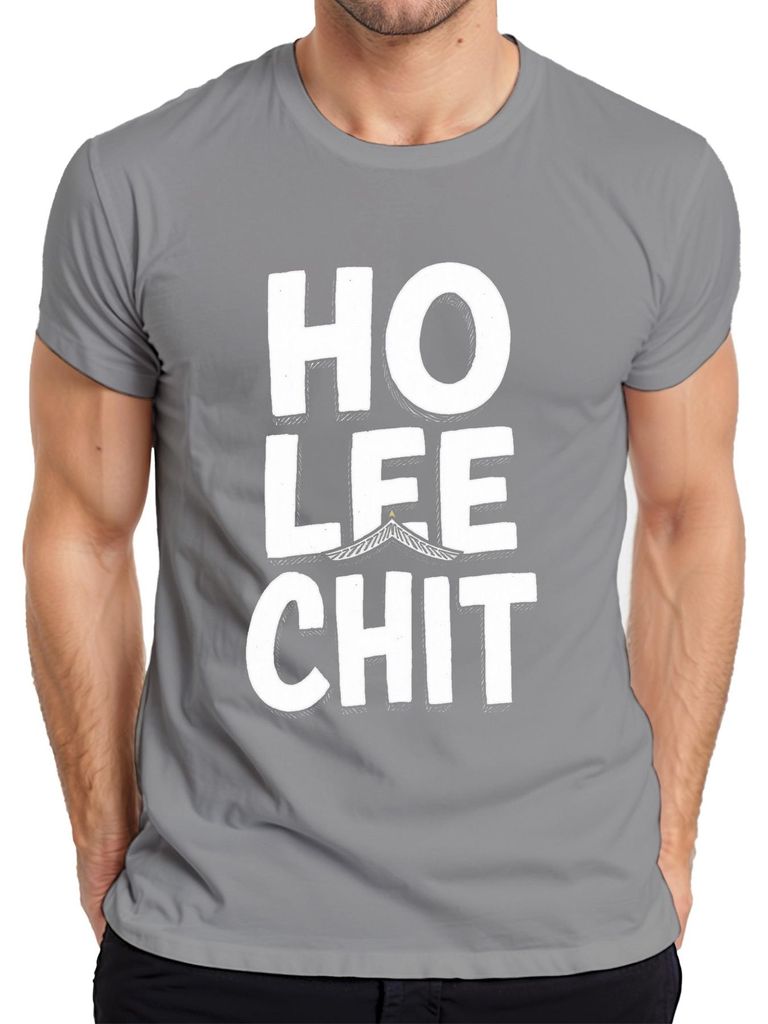 HO LEE CHIT lustig Geschenk Asiatisch Pagode Humor Vintage Herren T-Shirt, Grau, L