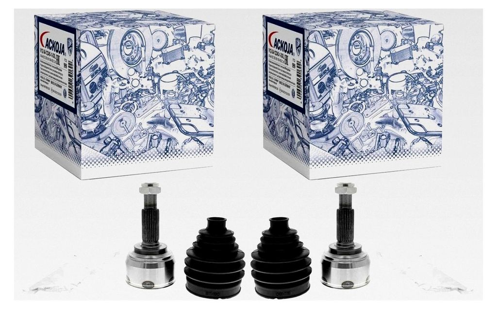 2X Ackoja Antriebswellengelenk Satz Radseitig für Micra
