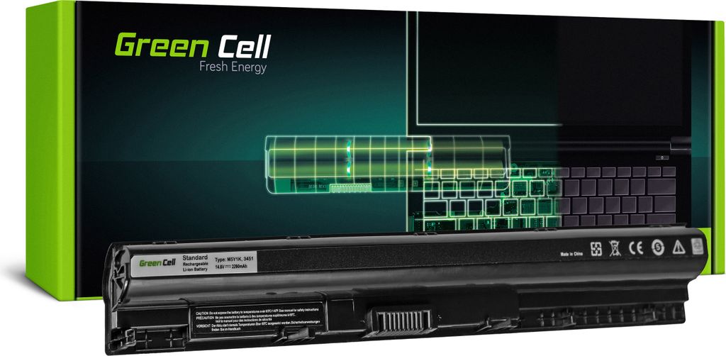 Green Cell Laptop Akku Dell M5Y1K WKRJ2 K185W für Dell Inspiron 15 5555 5558 5559 17 5755 5758 5759 15 5551 5552 3551 3552 3555 3558 3567 14 3451 ...